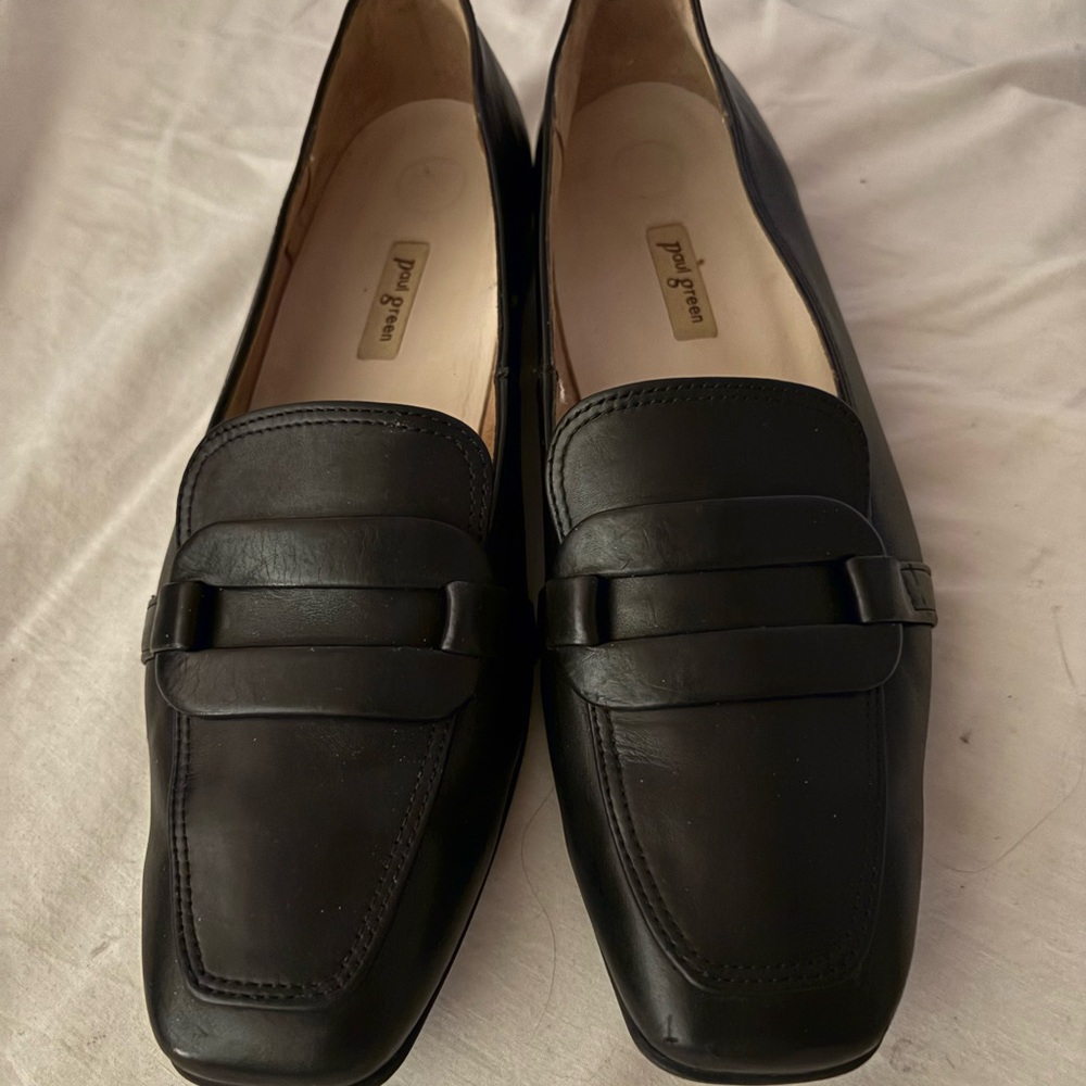 Paul Green Rimona Loafers Black Leather flats size womens US 9 - Picture 3 of 10